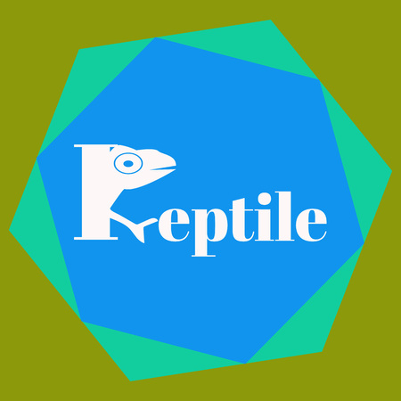 Reptile logo. Identity design template. Vector illustration for your company.のイラスト素材