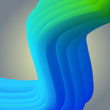 Vector abstract background with 3d colorful wave.のイラスト素材