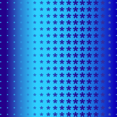 Vector drawn abstract illustration with blue stars.のイラスト素材