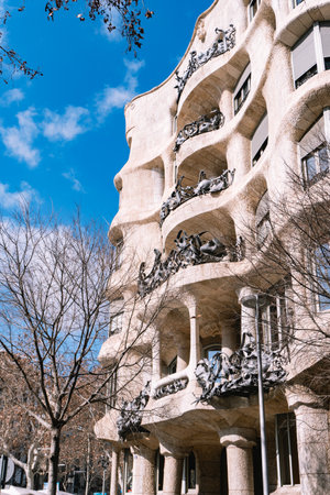 Casa Mila The Wave Like Masterpieceの写真素材