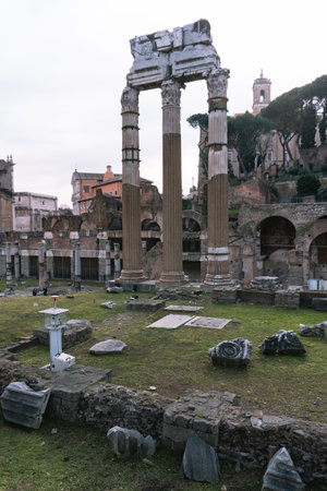 Ancient Ruins of Rome, Italyの写真素材
