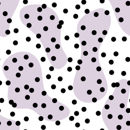 Seamless pattern with confetti on white background for wallpaperの写真素材