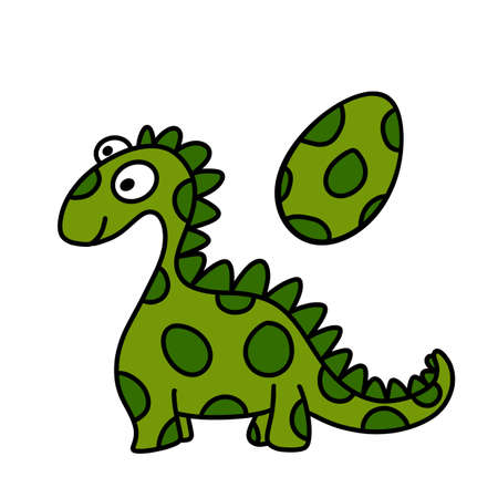 Doodle kids cartoon dinosaur for fabrics and giftsの写真素材
