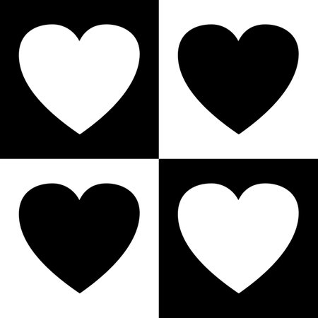 Seamless valentines pattern with hearts for postcard and gifts and cardsの写真素材