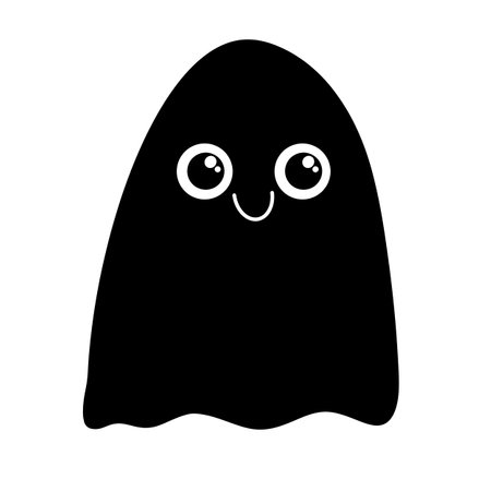 Halloween doodle ghost for fabrics and textiles and packagingの写真素材