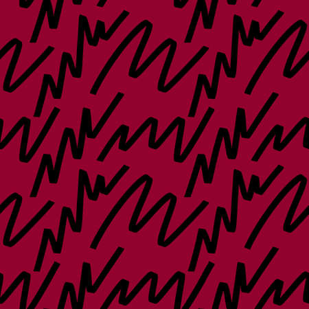 Seamless abstract pattern with line art stripes for fabrics and textilesの写真素材