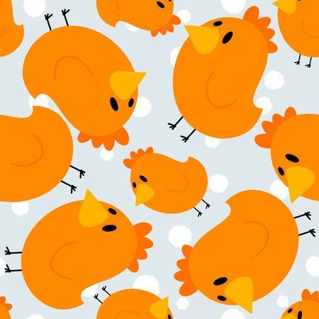 Cartoon birds seamless pattern for fabrics and textiles and packaging and giftsの写真素材