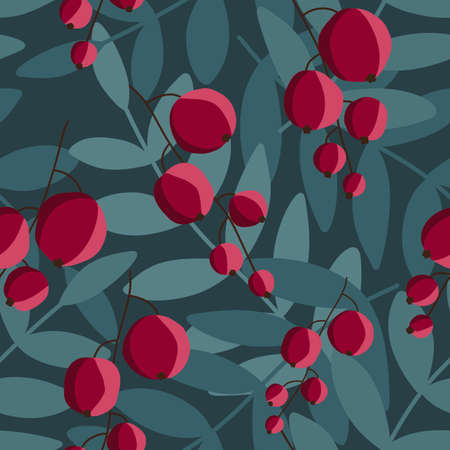 Seamless berries pattern for fabrics and textiles and packaging and gifts and cardsの写真素材