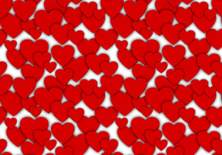 Seamless valentines pattern with hearts for postcard and gifts and cardsの写真素材
