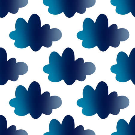 Seamless pattern with clouds for kids and fabrics and textiles and packaging and gifts and cardsの写真素材