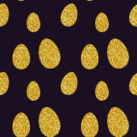 Easter seamless pattern with glitter eggs for wallpaper and fabrics and textiles and packaging and giftsの写真素材