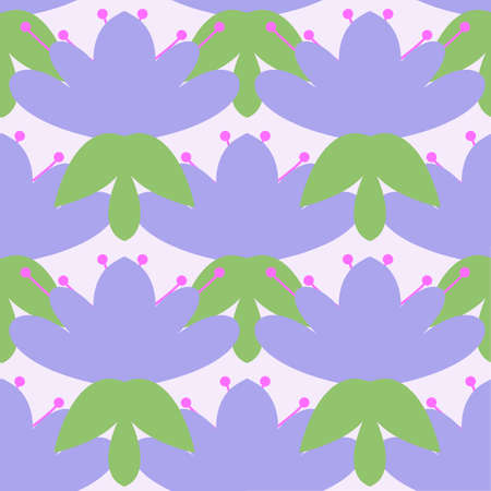Geometric floral seamless pattern with flower for wallpaper and fabrics and textiles