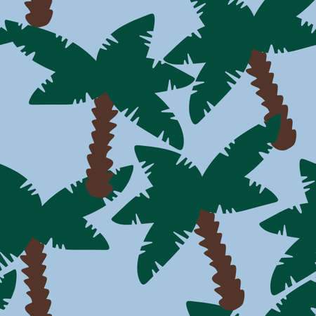Seamless pattern with palms for fabrics and textiles
