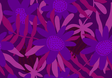 Floral seamless pattern with flower for fabrics and textiles and packaging