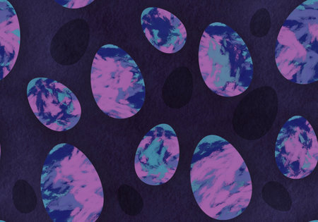 Easter seamless pattern with eggs for wallpaper and fabrics and textiles and packaging and giftsの写真素材