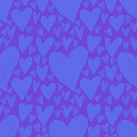 Seamless valentines pattern with hearts for postcard and gifts and cardsの写真素材