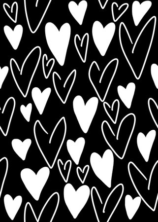 Seamless valentines pattern with hearts for postcard and gifts and cards