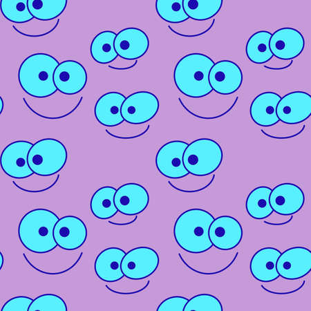 Kids seamless cute face pattern for fabrics and textiles and packaging and gifts and kids and wrapping paperの写真素材