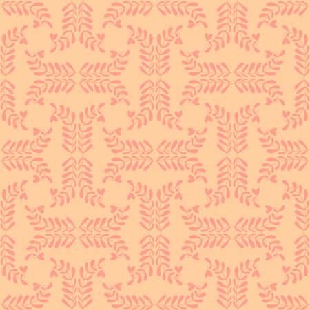 Seamless pattern with leaves for fabrics and textiles