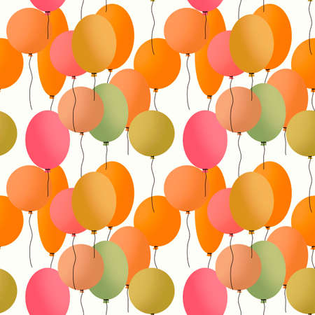 Seamless balloons pattern for kids and gifts and cards and linens and fabrics and textiles and packagingの写真素材
