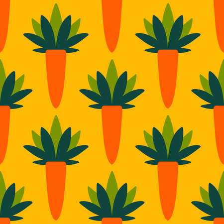 Seamless geometric carrot pattern for wallpaper and fabrics and packaging and linens and kids and wrapping paperの写真素材