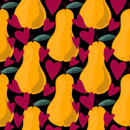 Fruit seamless pears pattern for fabrics and textiles and packaging and gifts and cards and linens...