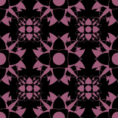 Simple floral seamless pattern with flowers for fabrics and cards and linens and kids and wrapping paperの写真素材