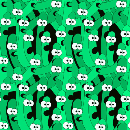 Kids seamless worms pattern for fabrics and textiles and packaging and linens and gifts and cards and hobbiesの写真素材