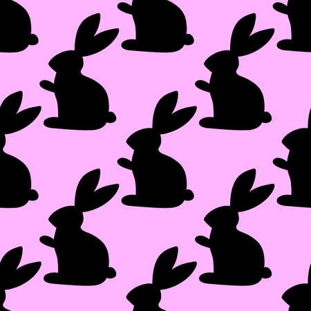 Kids seamless rabbits pattern for fabrics and textiles and packaging and gifts and cards and linensの写真素材
