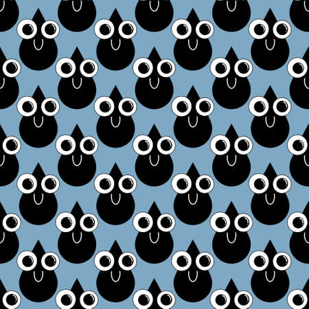 Kids seamless water rain drops pattern for fabrics and textiles and packaging and gifts and cards and linens and kidsの写真素材