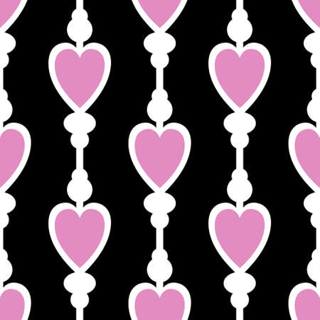 Seamless valentines pattern with hearts for postcard and gifts and cardsの写真素材