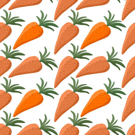 Seamless carrots pattern for fabrics and textiles and packaging and gifts and cards and linens and...