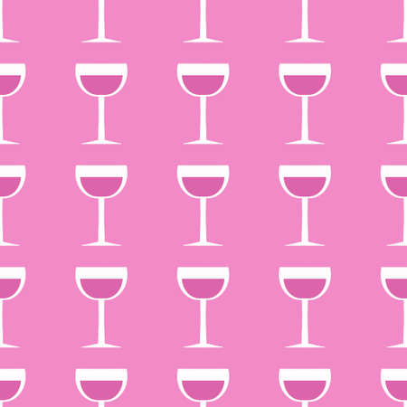 Seamless pattern with glass with wine for fabrics and textiles and linens and gifts and cards and kitchenの写真素材