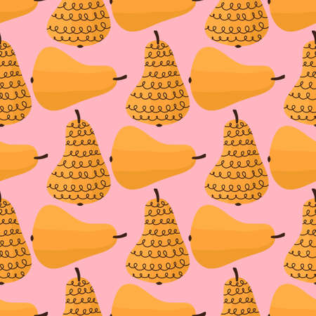 Fruit seamless pears pattern for fabrics and packaging and gifts and cards and linens and kids and...