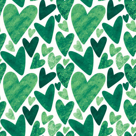Seamless valentines pattern with hearts for postcard and gifts and cardsの写真素材