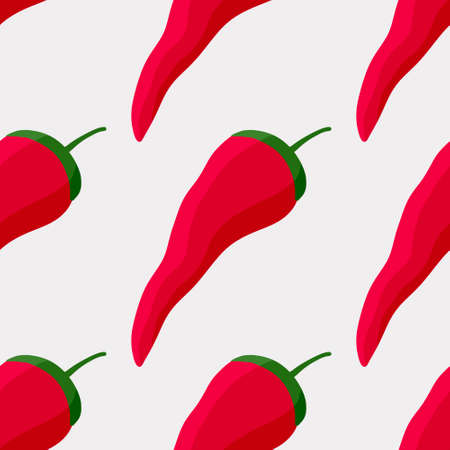 Vegetable seamless peppers pattern for fabrics and textiles and packaging and gifts and cards and linens and kidsの写真素材
