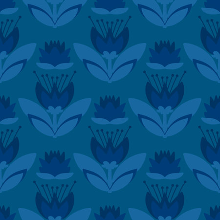 Floral seamless flower pattern for fabrics and textiles and packaging and gifts and cards and linens and kidsの写真素材