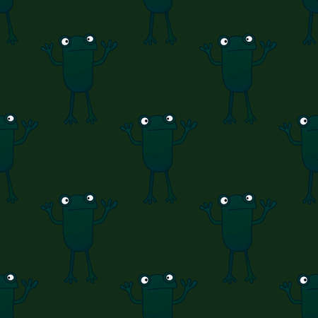 Kids seamless frogs pattern for fabrics and textiles and packaging and gifts and cards and linens and wrapping paperの写真素材