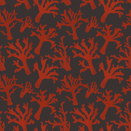 Summer ocean seamless coral pattern for fabrics and textiles and packaging and gifts and cards and linens and kidsの写真素材