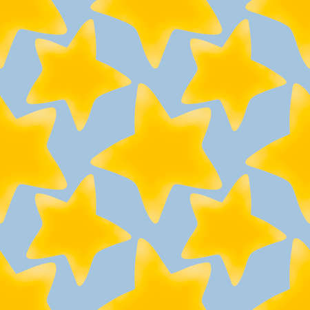 Kids seamless stars pattern for fabrics and textiles and packaging and gifts and wrapping paper and hobbiesの写真素材