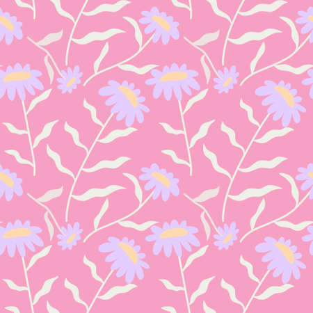 Floral seamless flower pattern for fabrics and textiles and packaging and gifts and cards and linens...