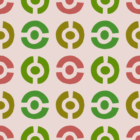 Abstract circle seamless pattern for fabrics and textiles and packaging and gifts and cards and linens and kidsの写真素材