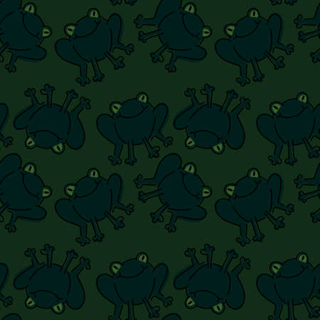 Kids seamless little frogs pattern for fabrics and textiles and packaging and gifts and cards and linens and hobbiesの写真素材
