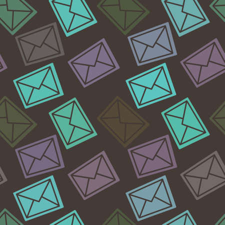 Kids letter seamless envelope pattern for fabrics and packaging and gifts and cards and linens and hobbiesの写真素材