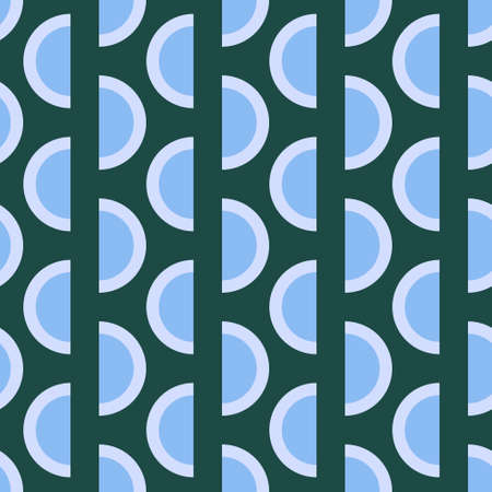 Geometric seamless half circle pattern for fabrics and packaging and gifts and cards and linens and...