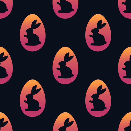 Easter seamless eggs and rabbit pattern for fabrics and textiles and packaging and Christmas gifts...