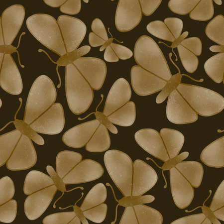 Summer seamless cartoon butterfly pattern for kids and gifts and cards and lines and fabrics and wrapping paper. high quality photoの写真素材