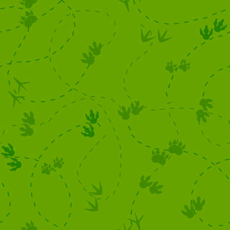 Animals footprints seamless dinosaur pattern for fabrics and textiles and packaging and linens and gifts and cards and wrapping paper and kids. high quality photoの写真素材