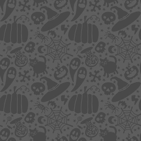 Halloween seamless ghost pattern for wallpaper and packaging and gifts and cards and linens and kids and fabrics. high quality photoの写真素材