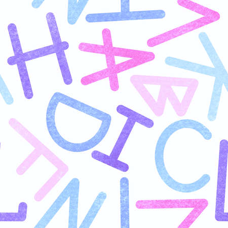 School seamless alphabet pattern for fabrics and textiles and packaging and kids and wrapping paper. high quality photoの写真素材